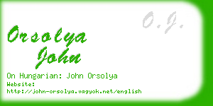orsolya john business card